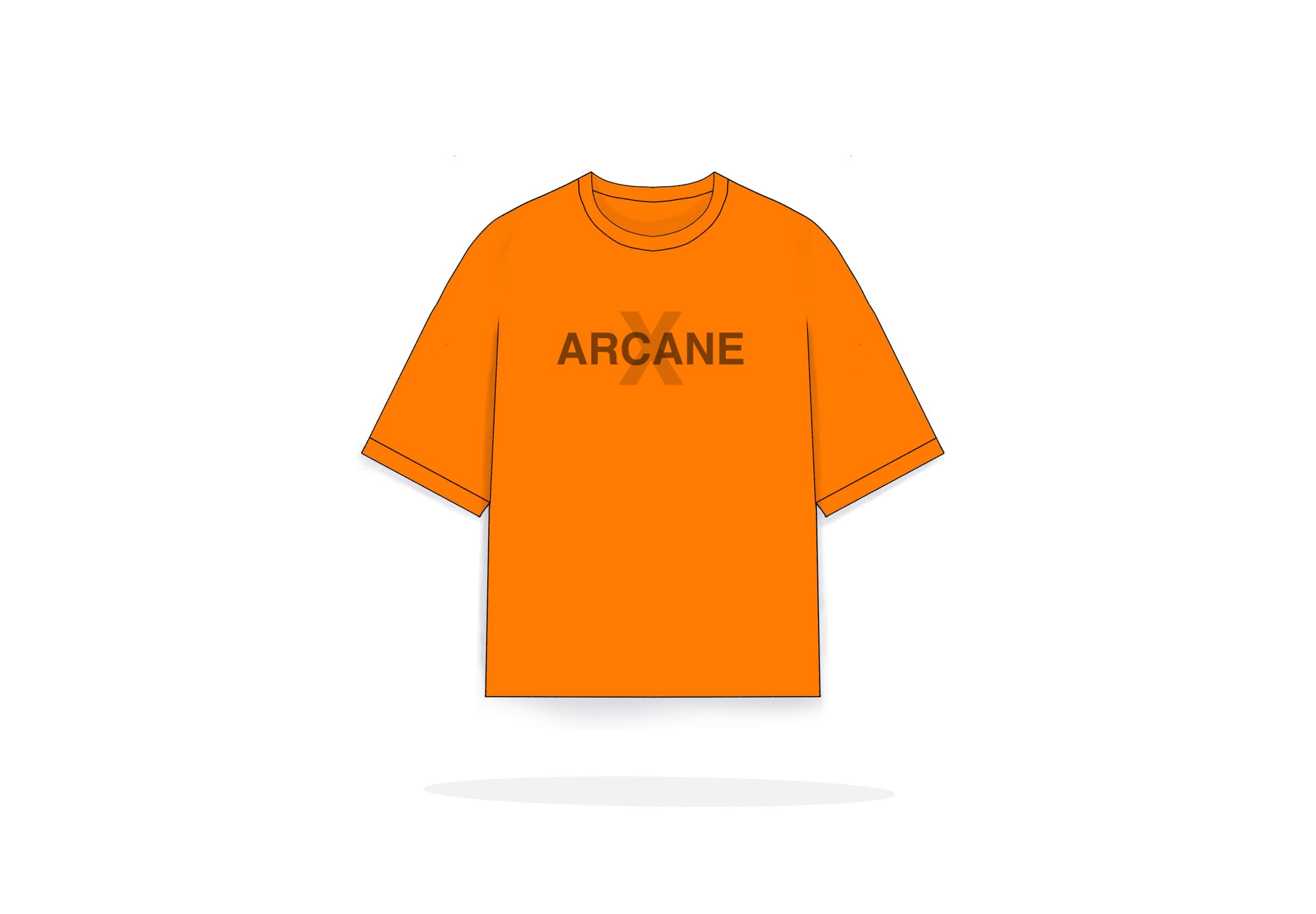 Oversize tee orange
