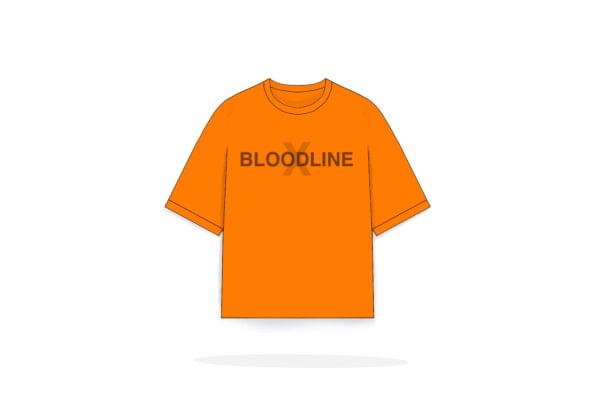 Oversize tee orange