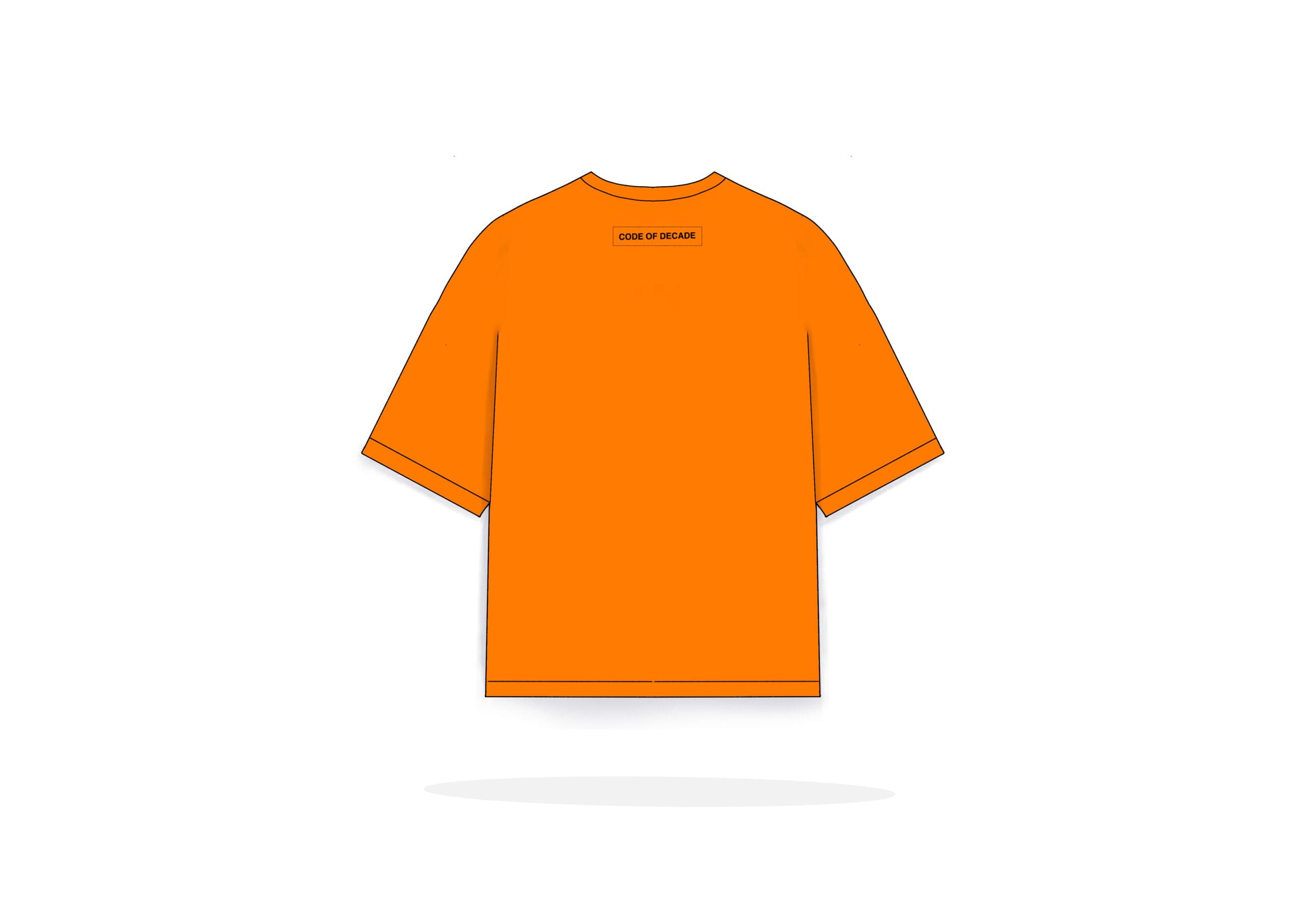 Oversize tee orange - Image 2