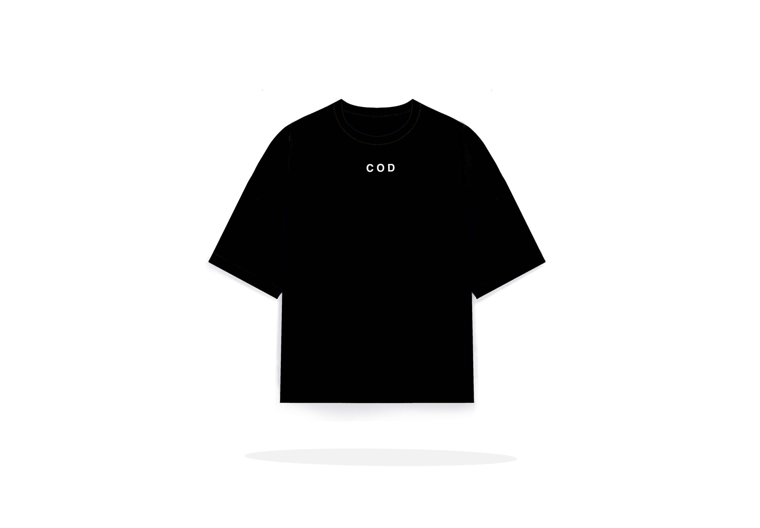 Oversize tee black
