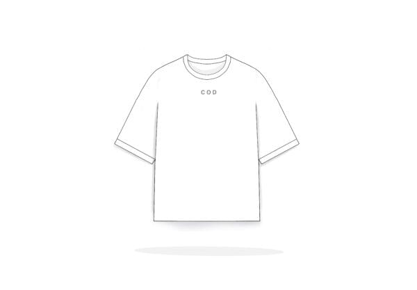 Oversize tee white